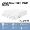 Z-Fold 220x210mm 200 Sheets Bulk Commercial Paper Hand Towels