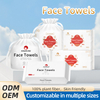 OEM Disposable Facial Washcloths 80gsm Plant Fiber 20x20cm 60pcs